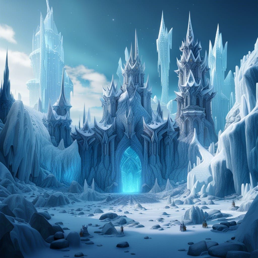 Ice Kingdom - Ai Generated Artwork - Nightcafe Creator