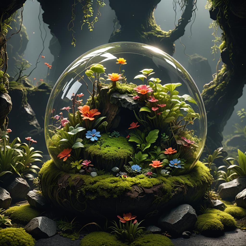 My garden in glass