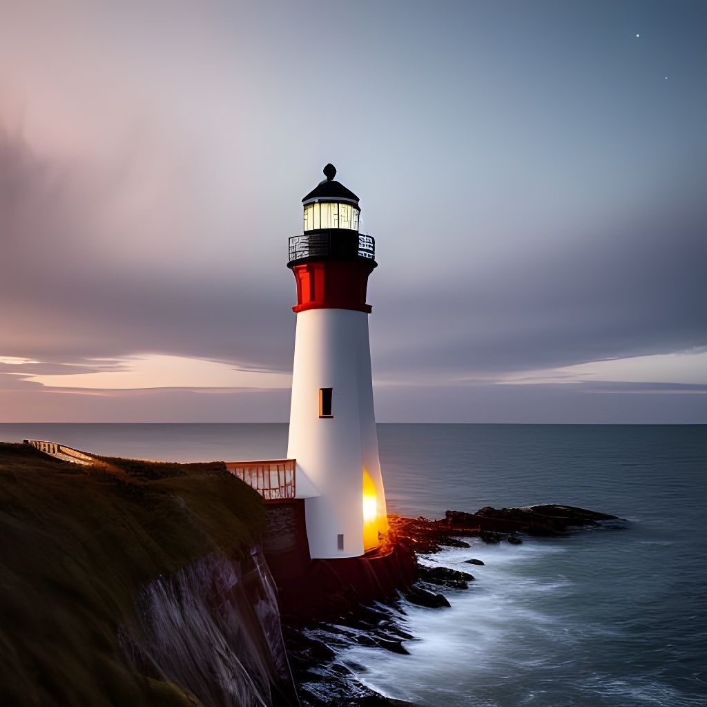 Lighthouse - AI Generated Artwork - NightCafe Creator