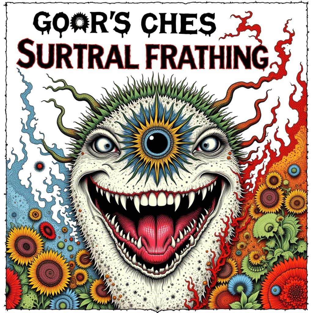 Demonic Entity Expressing Intense Joy