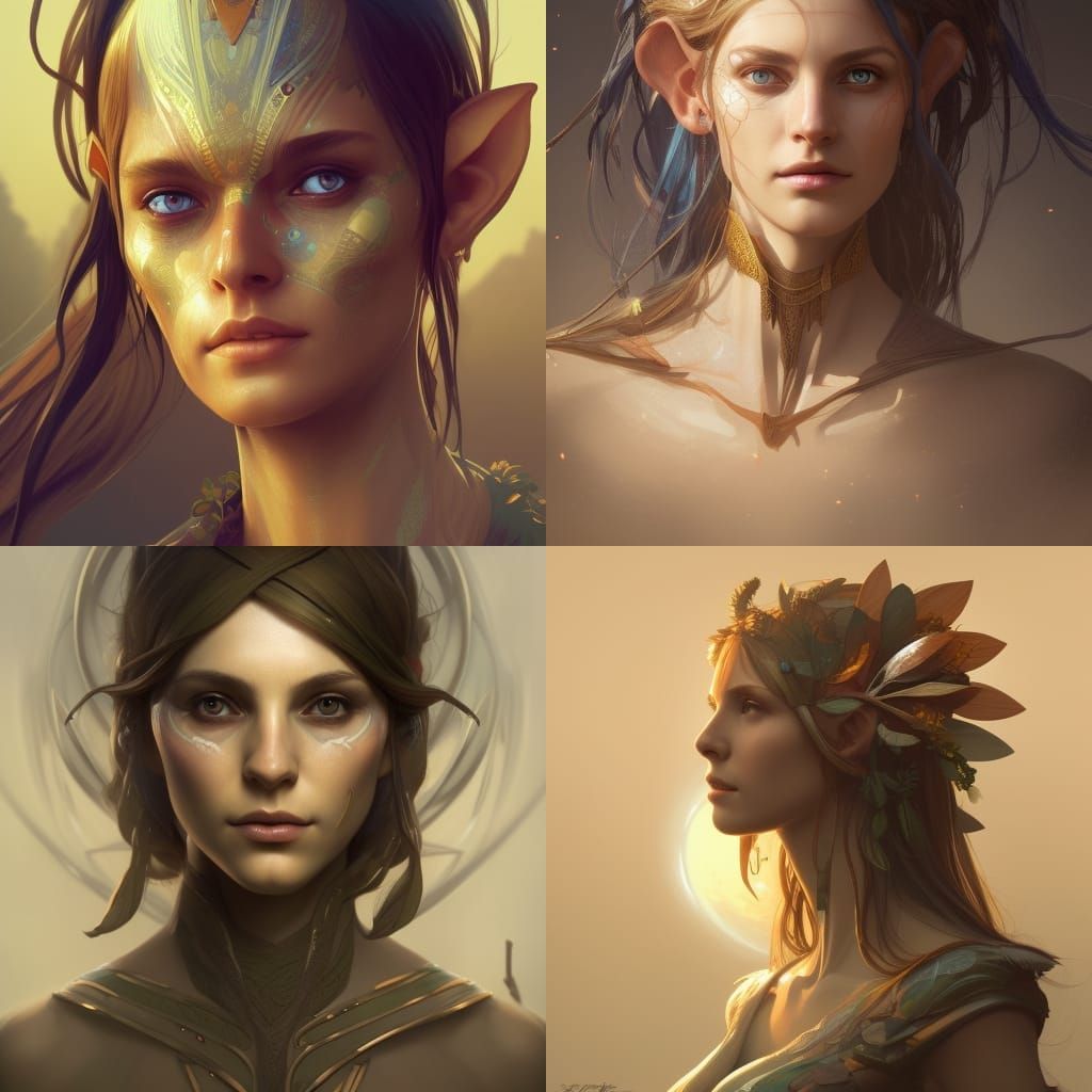 solarpunk wood elf female - AI Generated Artwork - NightCafe Creator