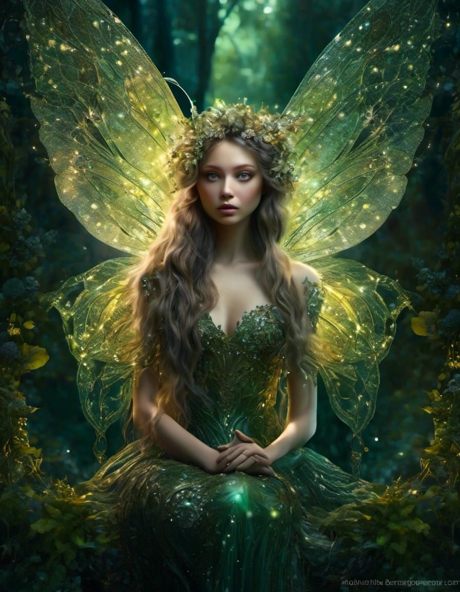 Mystical Fairy Portrait in Ultra Detailed Digital Art