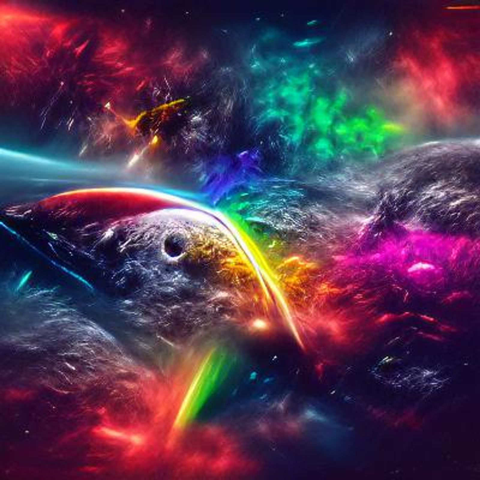 rainbow pictures from space