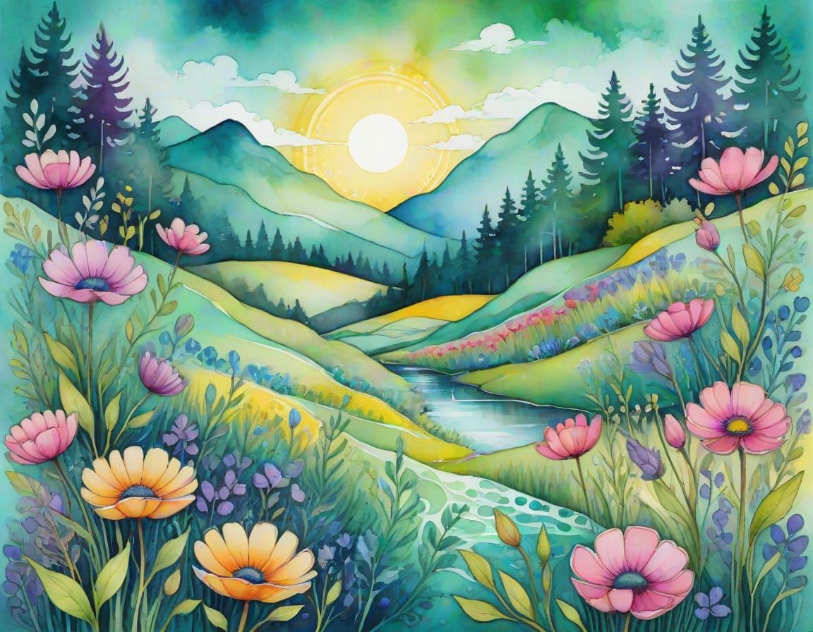 spring landscape  by @Sasha