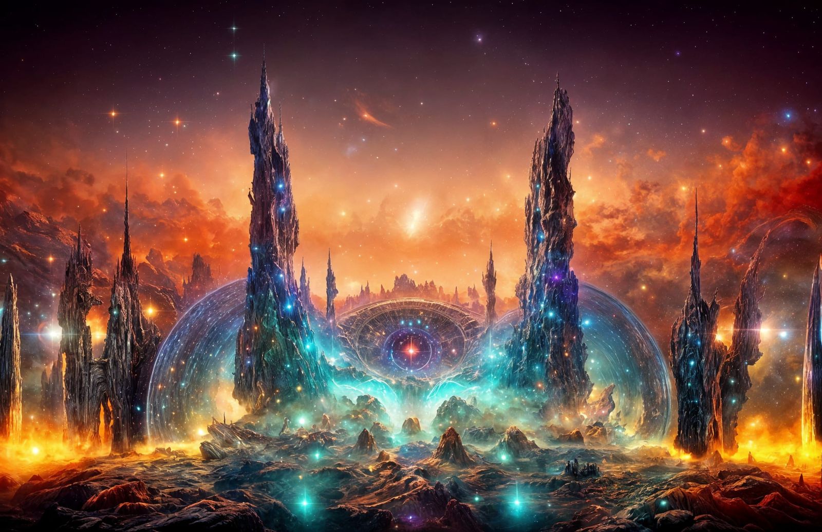 Cosmic Castle clarity upscale - AI Generated Artwork - NightCafe Creator