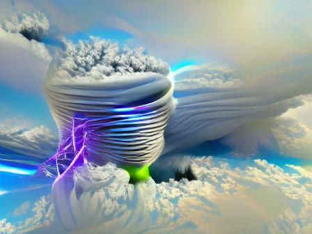 Electric storm maximalist 8k resolution 8K 3D ambient occlus...