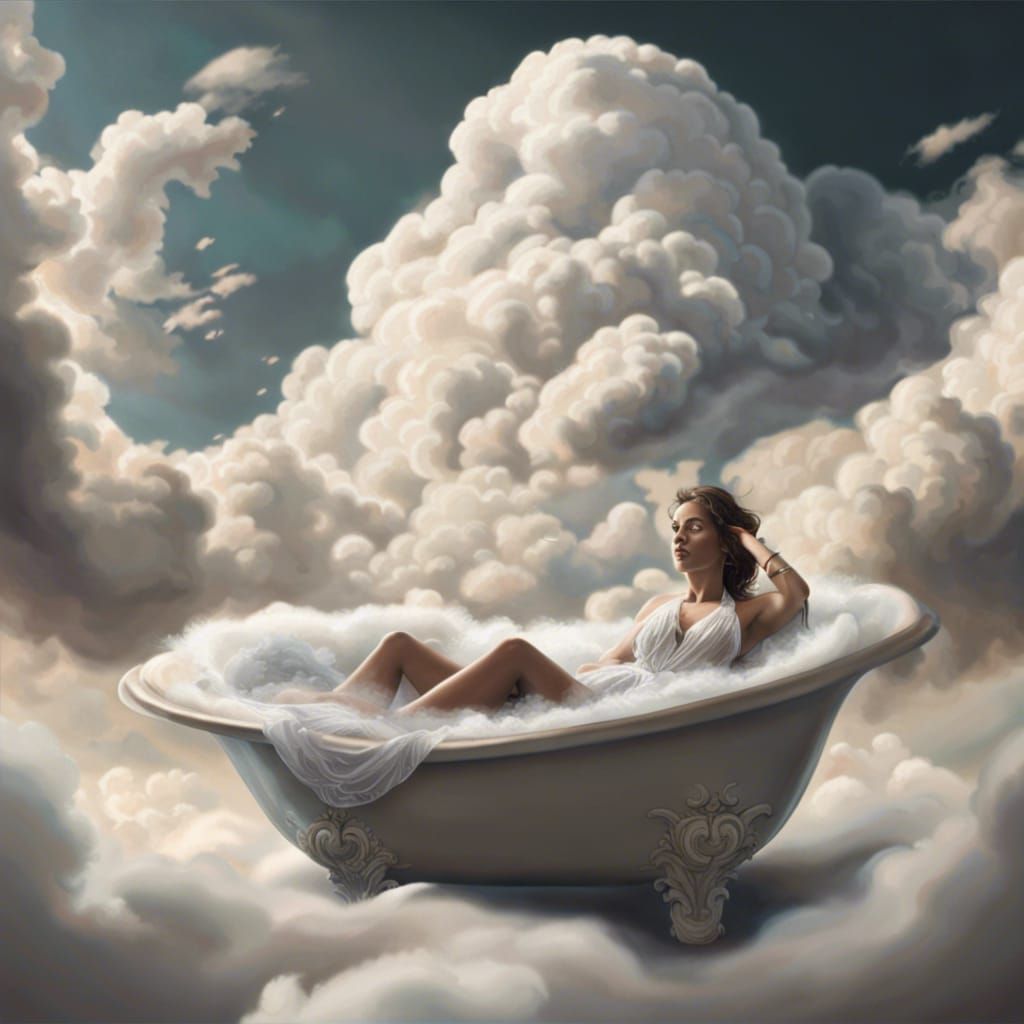 A Heavenly Bath  by @Edaks