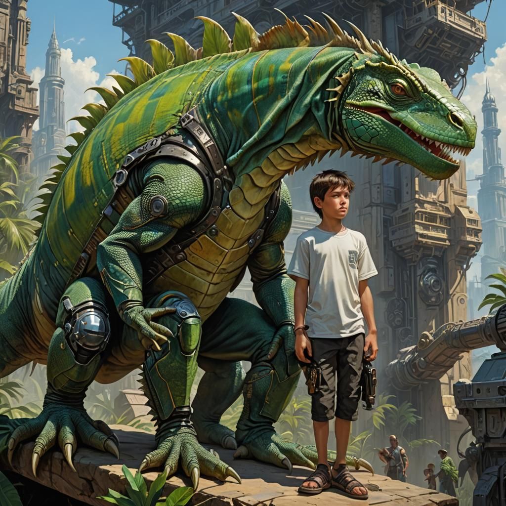 Cyborg Pet Iguana
