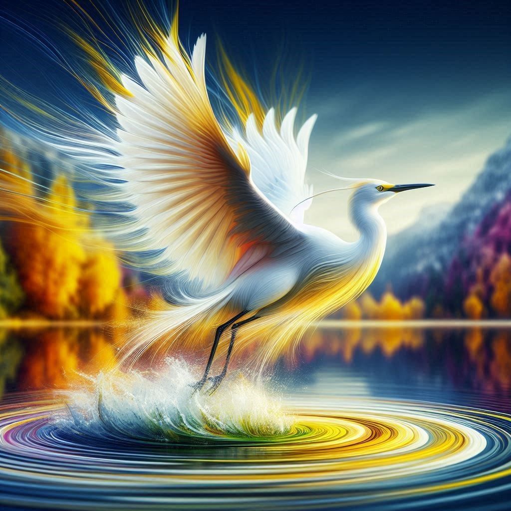Egret's Flight