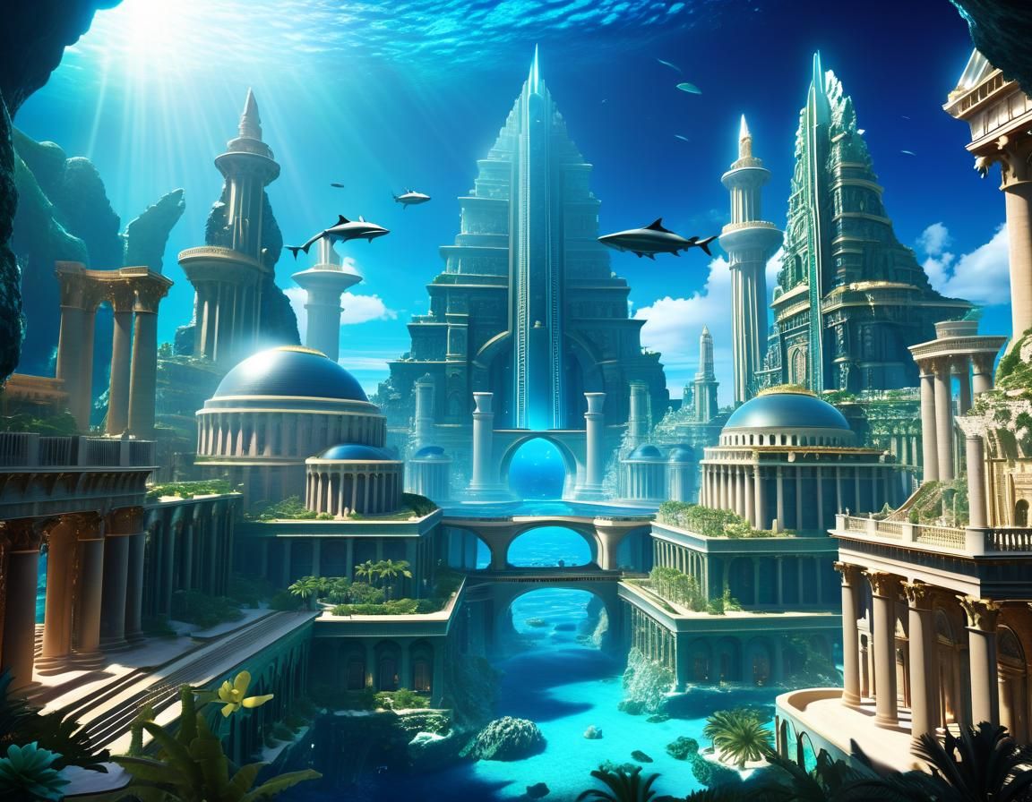 City of atlantis - AI Generated Artwork - NightCafe Creator