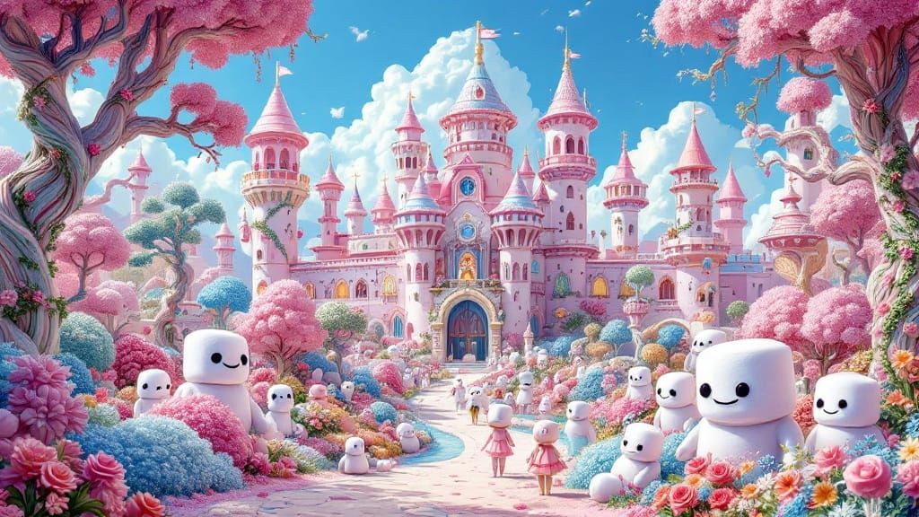 Marshmallow Folks at the Marshmallow Castle