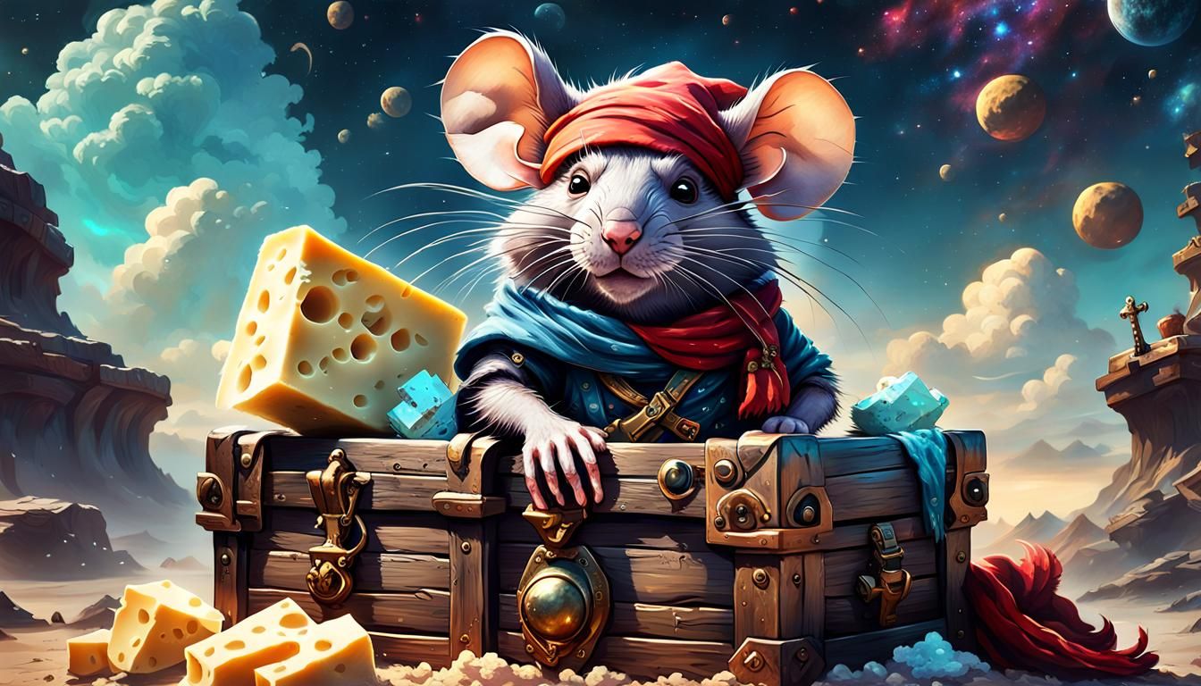 The Space Pirate Rats,Old Fatso found a chest full of Moon C...