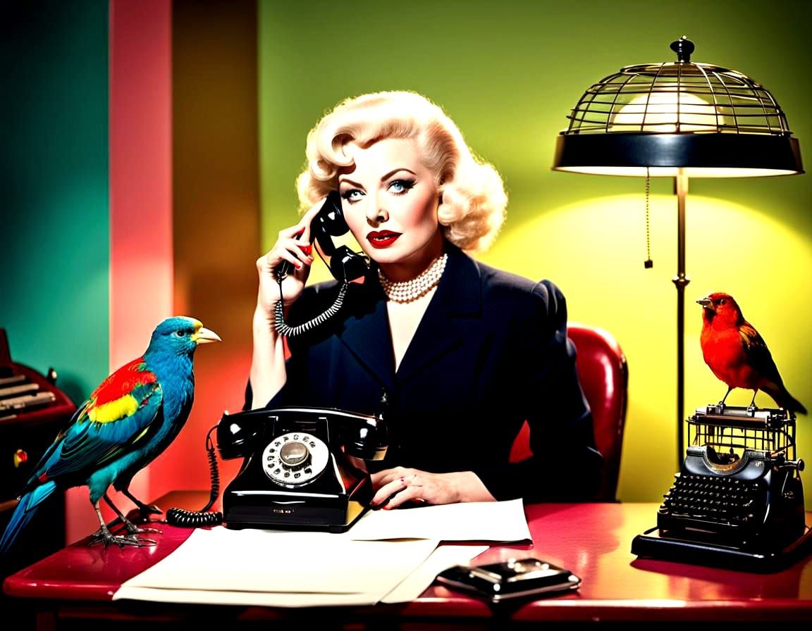  Mae West, hallo Alfred can you pick up your birds...