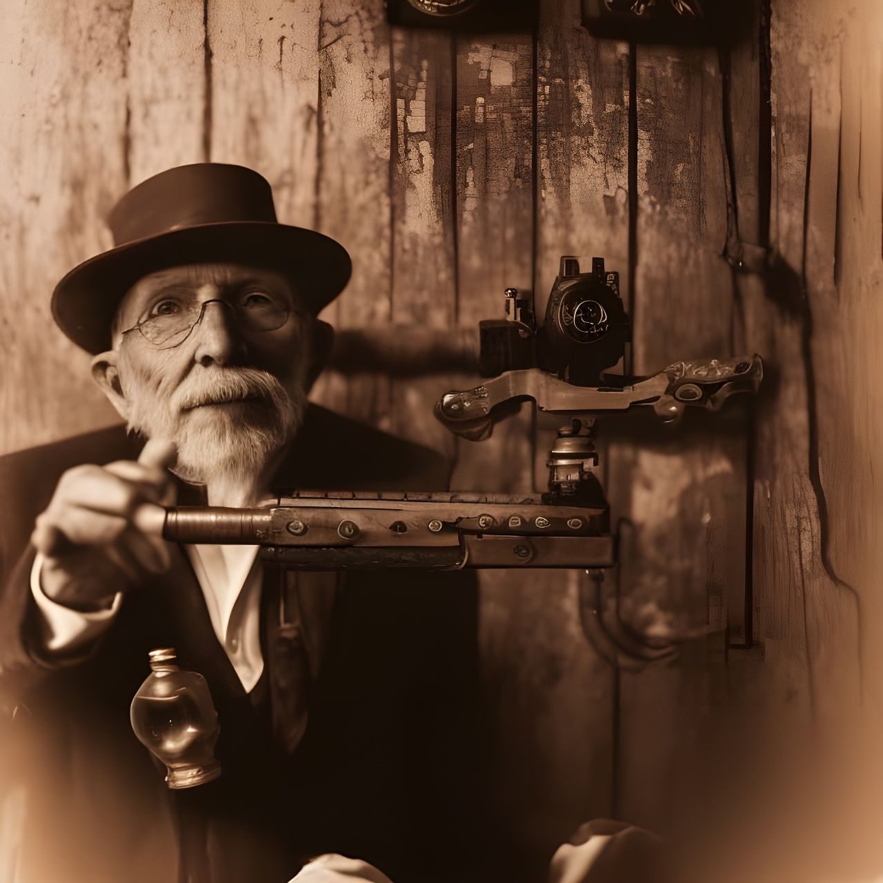 a self-photo apparatus, circa 1836  by @Nicholas