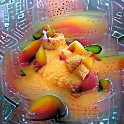 Mango guava ice crushed air Kandinsky