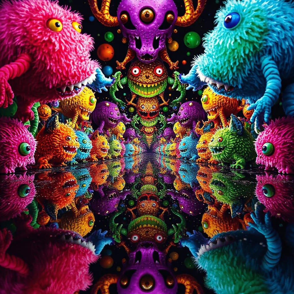 Vortex Collapse in 3 Dimensions with Perfect Reflection in the Void  by @greenygreens