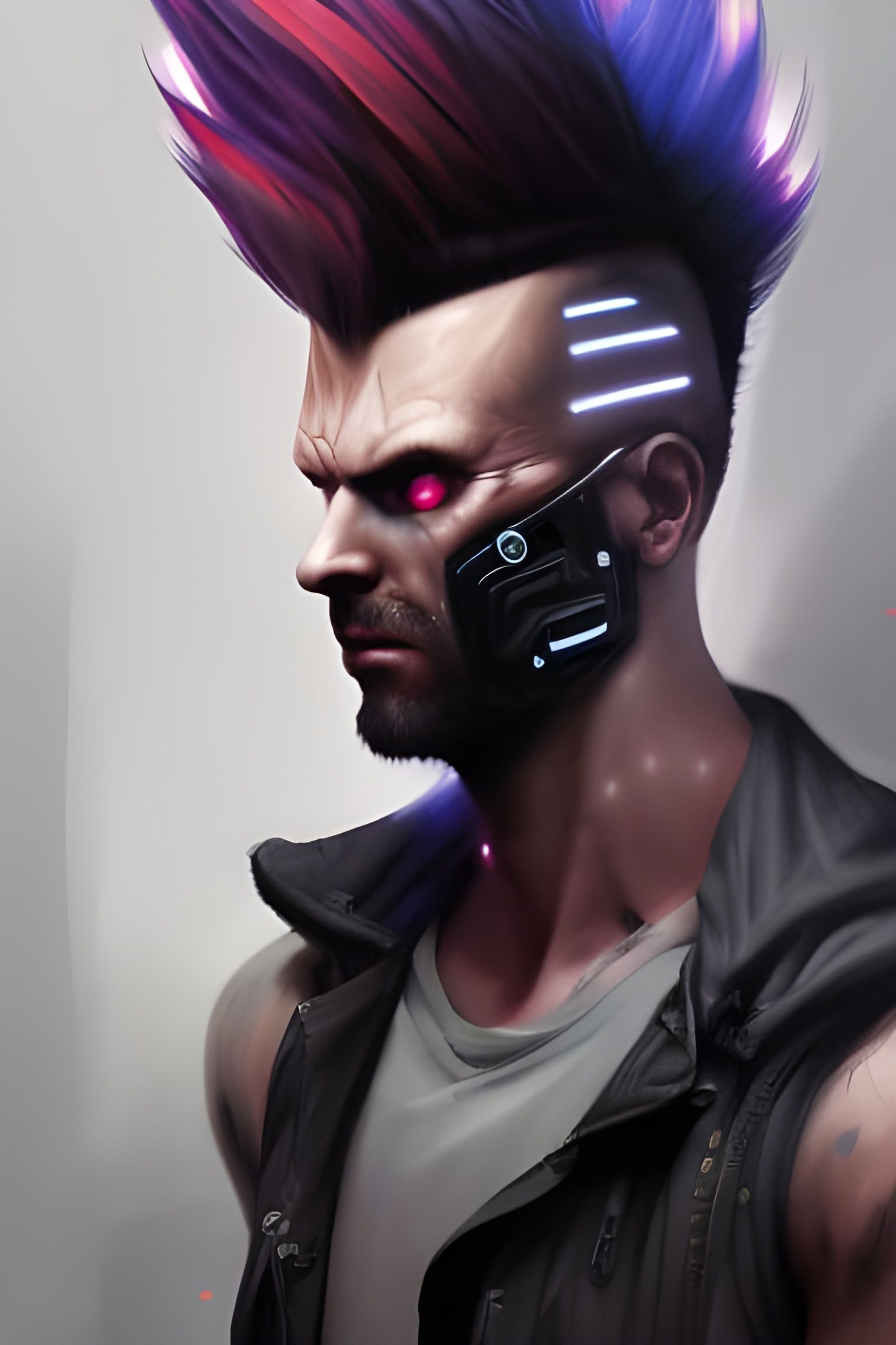 DC Cyberpunk: because males can be cyperpunks too