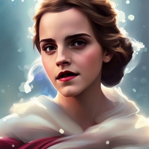 Emma Watson as Snow White - AI Generated Artwork - NightCafe Creator