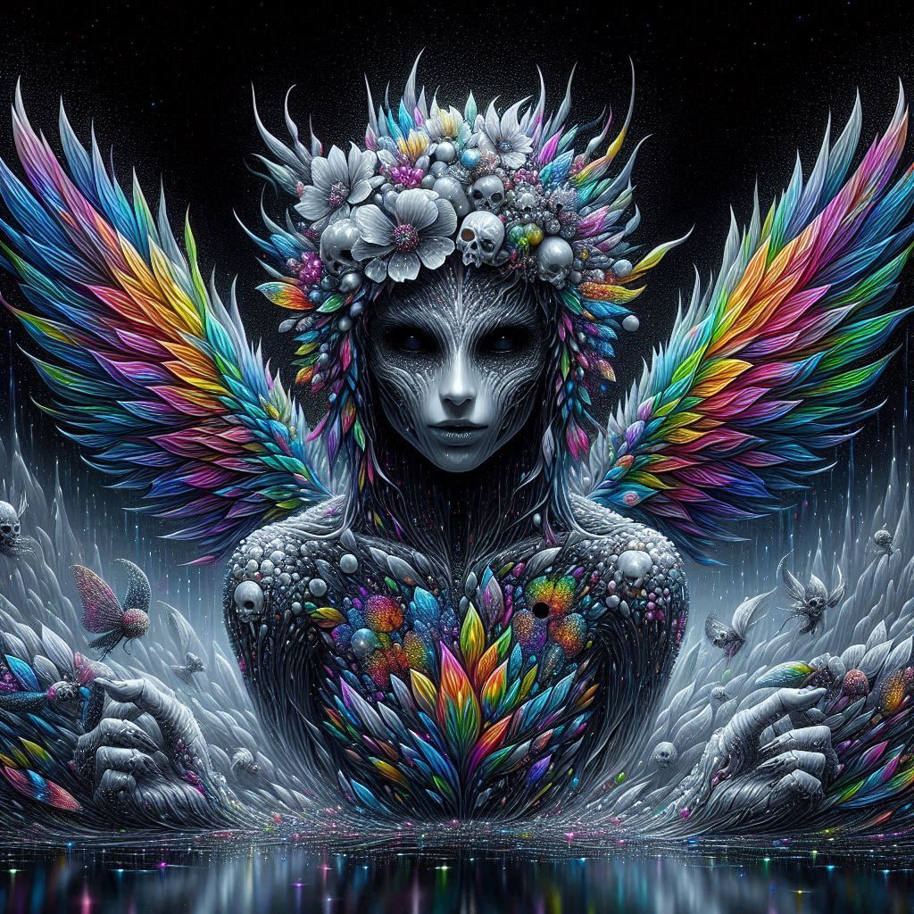 Macabre Rainbow Angel