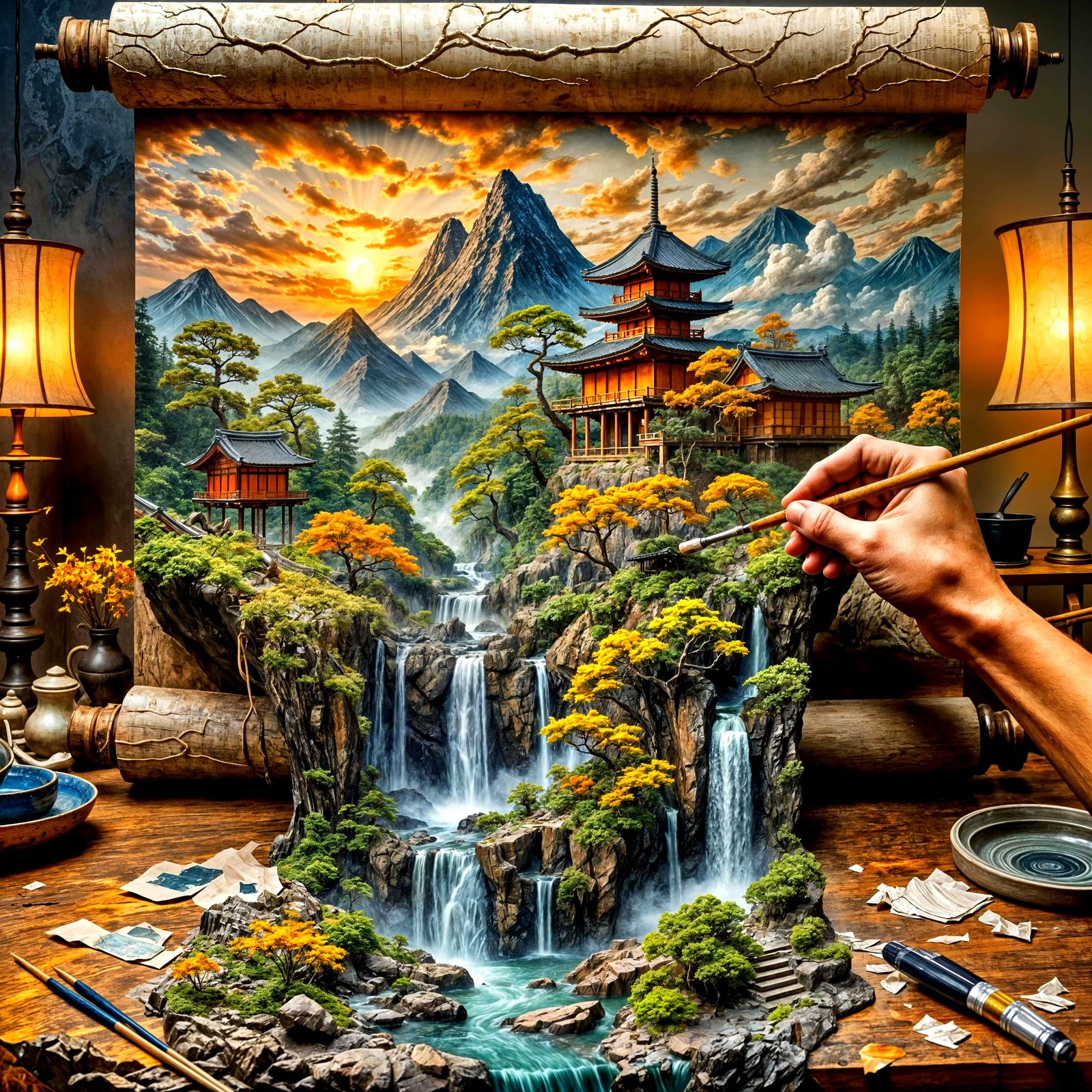 The Ancient Pagoda That Revealed Her Secrets to the Painter....  by @ANNA R