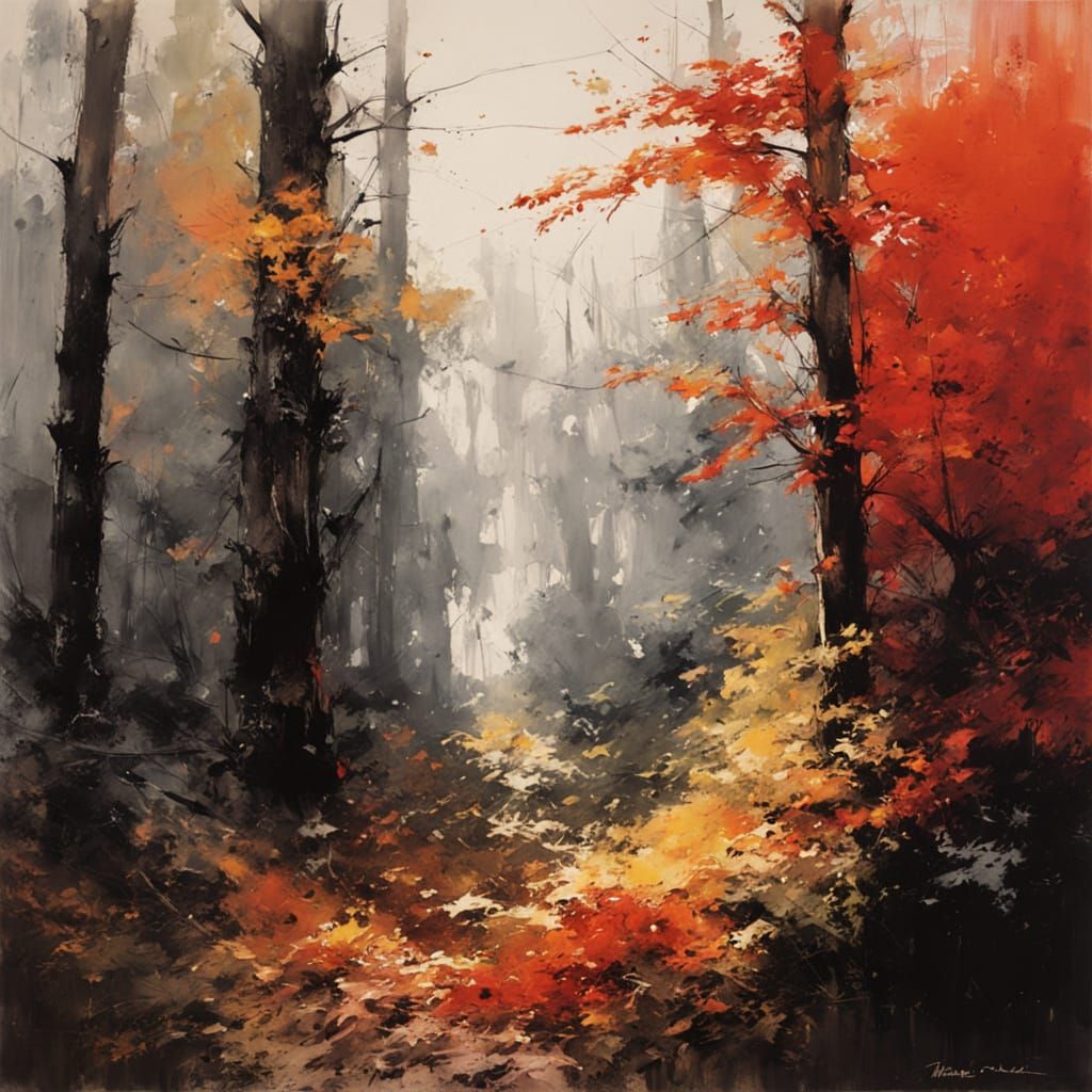 In forest  by @VERI ART