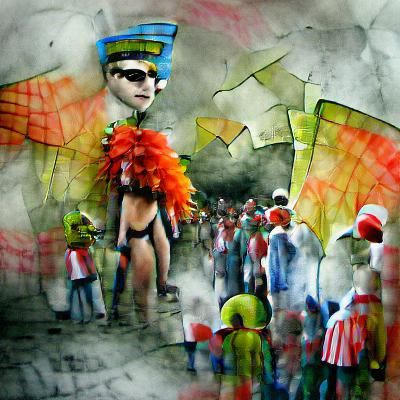 carnaval mixed media