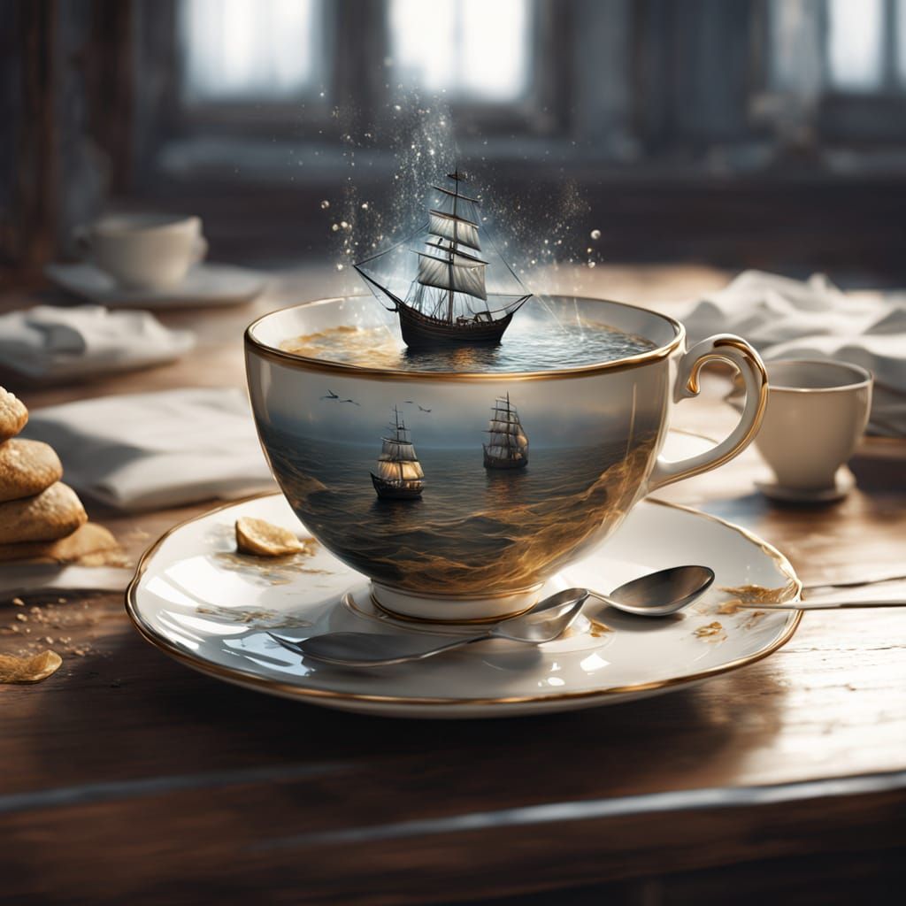 Ship in a teacup