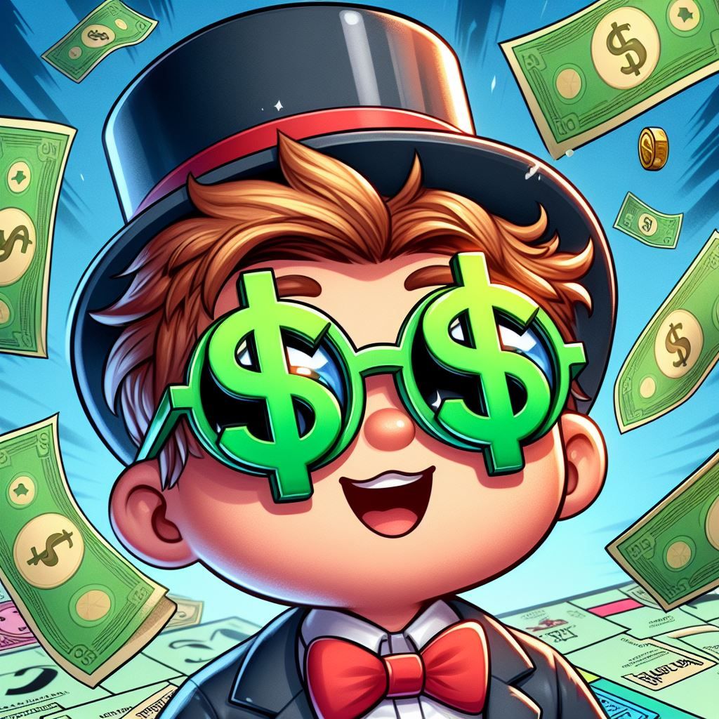 Raining money monopoly style