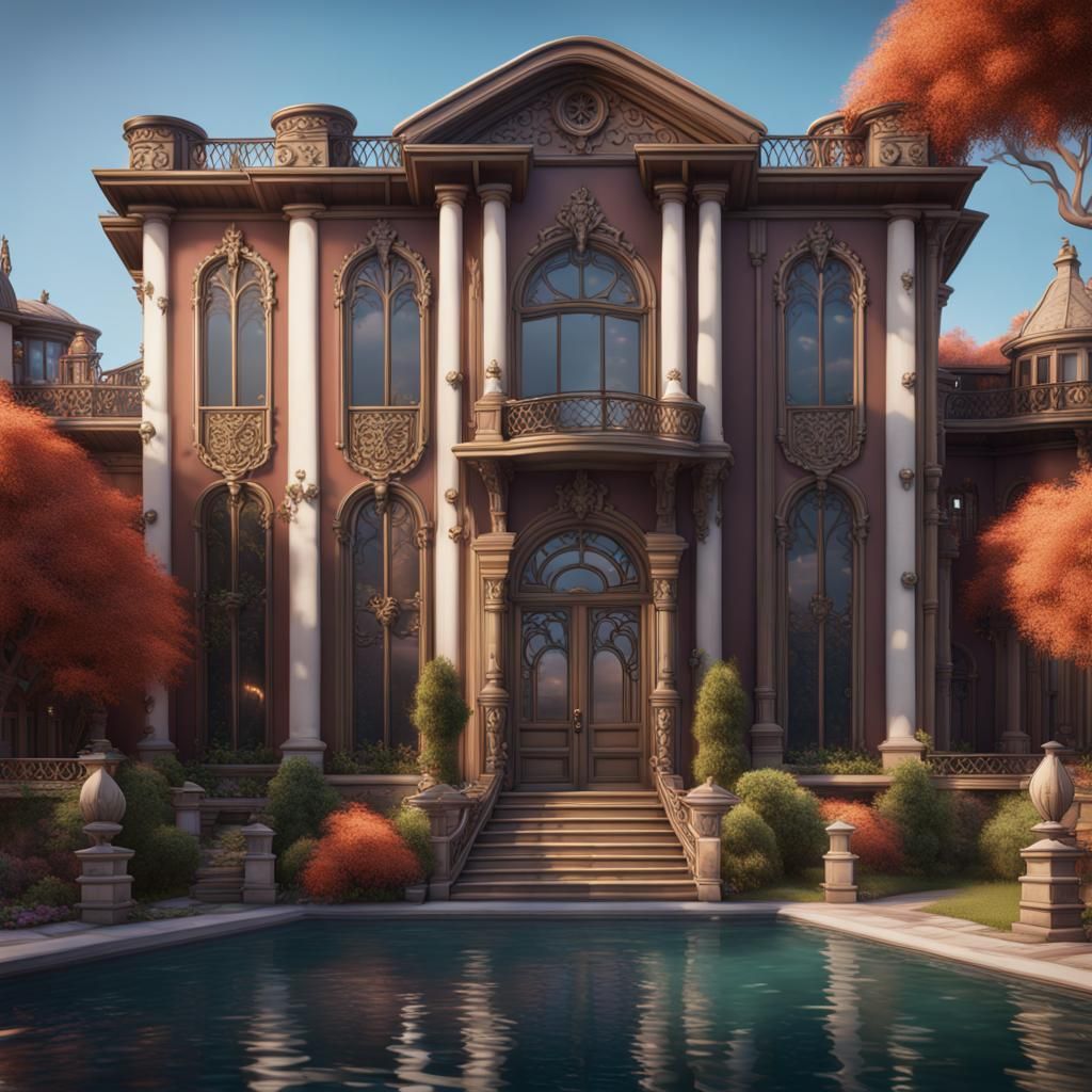 AI Art: Humble Mansion by @Linette