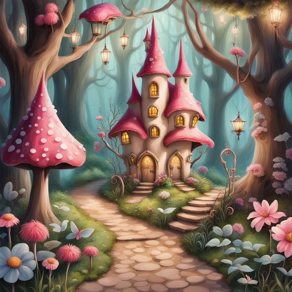 Fairy Land - Ai Generated Artwork - Nightcafe Creator