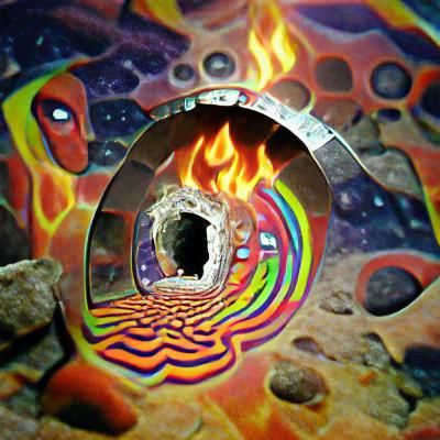 Psychedelic hole in time and space