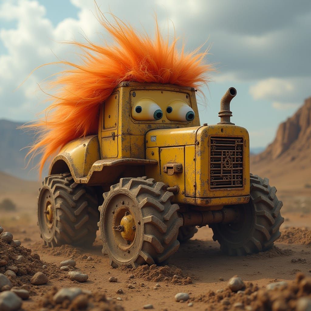 Bulldozers Wearing Wigs