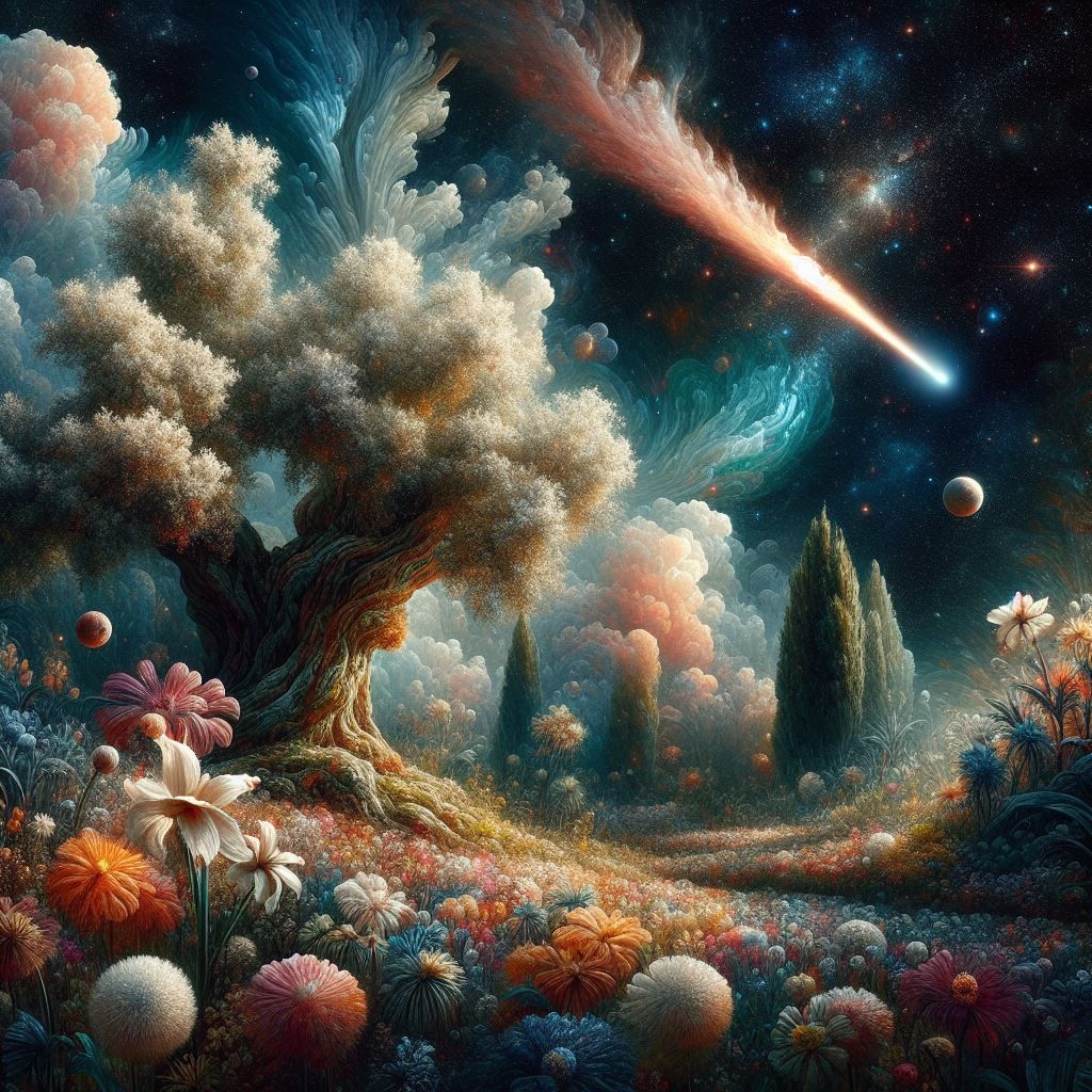 Gardens extending beyond earth's boundaries