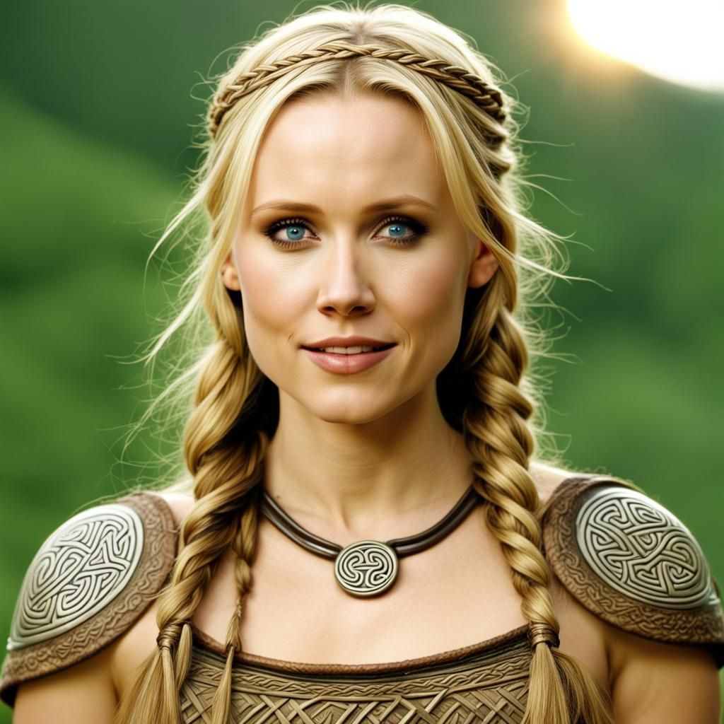 Kristen Bell as a celtic woman - AI Generated Artwork - NightCafe Creator