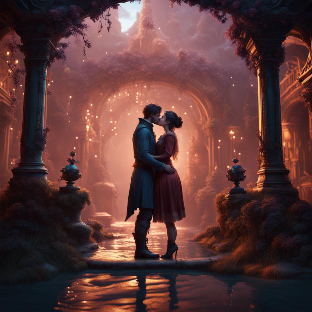 bethy boo, and alex, kissing