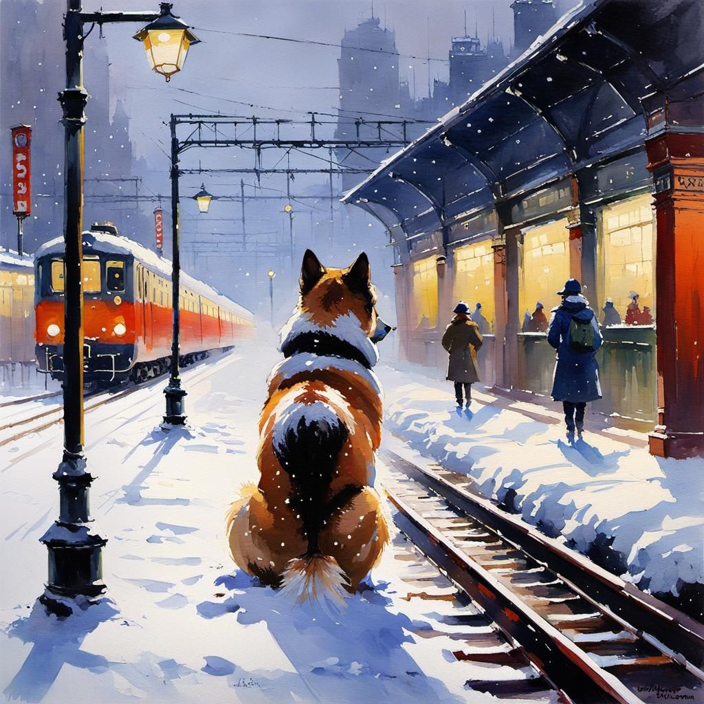 Echoes of Loyalty: The Tale of Hachikō's Enduring Wait🐕🐩🐕...