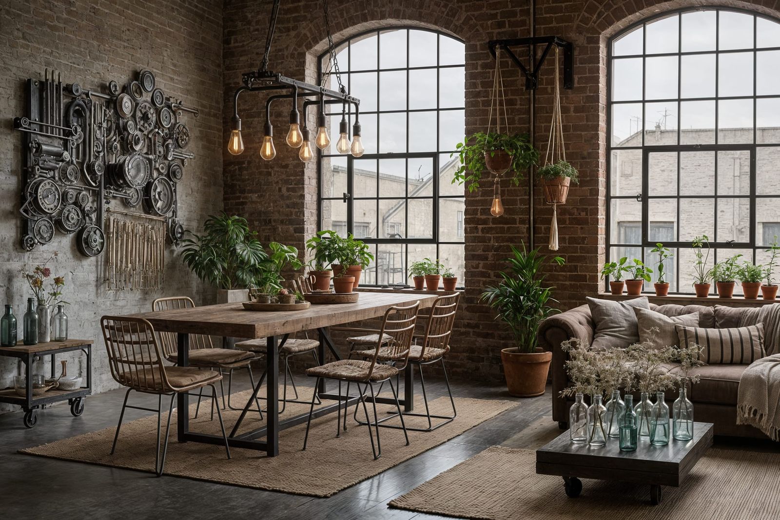 éco-industrielle déco, eco-industrial decor  by @weresl0th