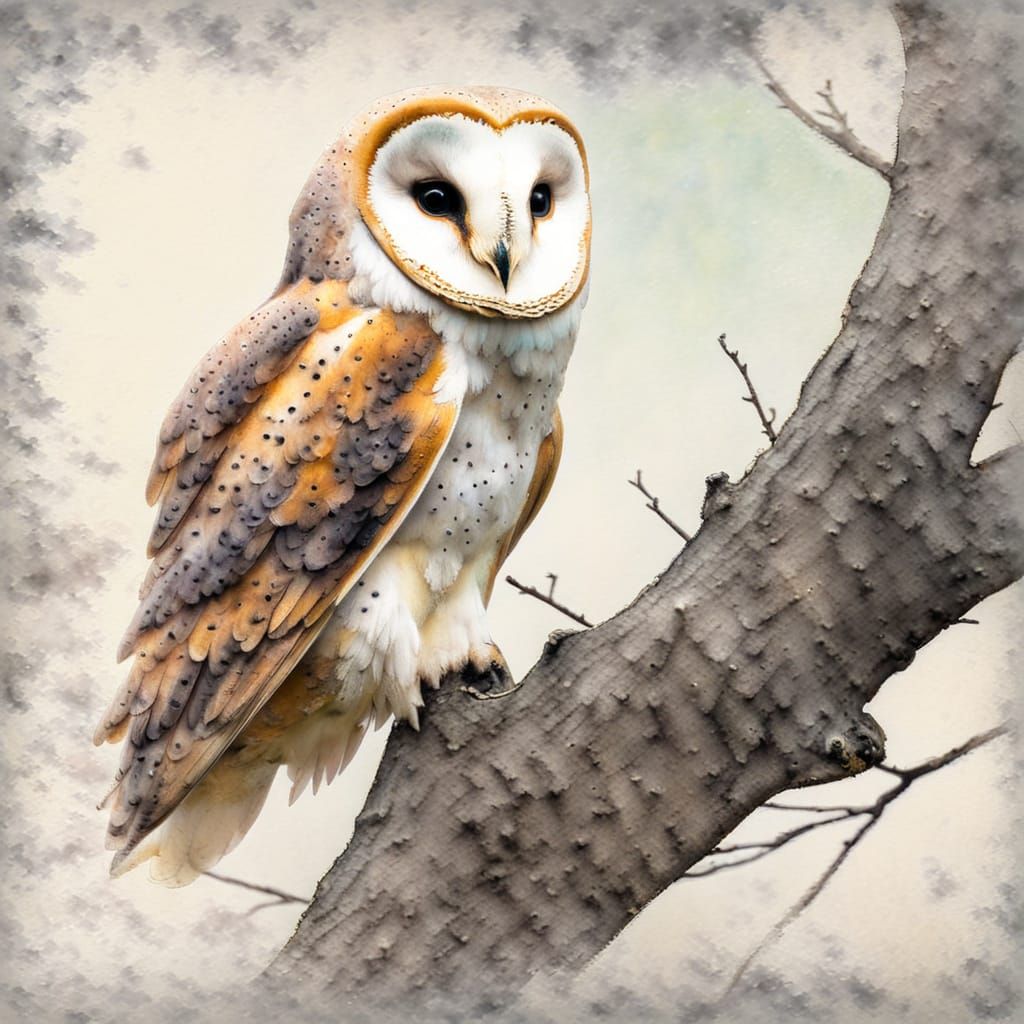 An Barn Owl  by @Xyloto