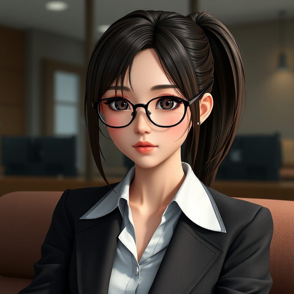 Indonesian Idol Manager in Anime Style