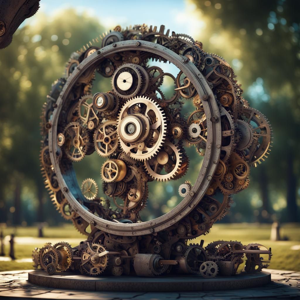 Wheels Within Wheels AI Generated Artwork NightCafe Creator