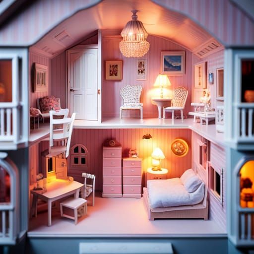 Inside A Dollhouse. - Ai Generated Artwork - Nightcafe Creator