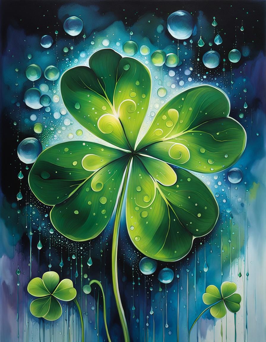 Four-Leaf Clover  by @FuzzyLogic