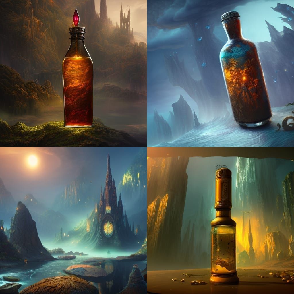 time in a bottle - AI Generated Artwork - NightCafe Creator