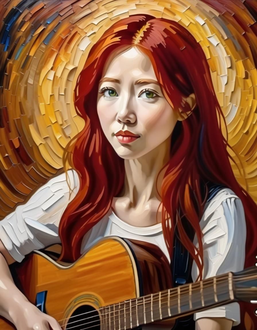 My muses of music and art combined AI Generated Artwork NightCafe