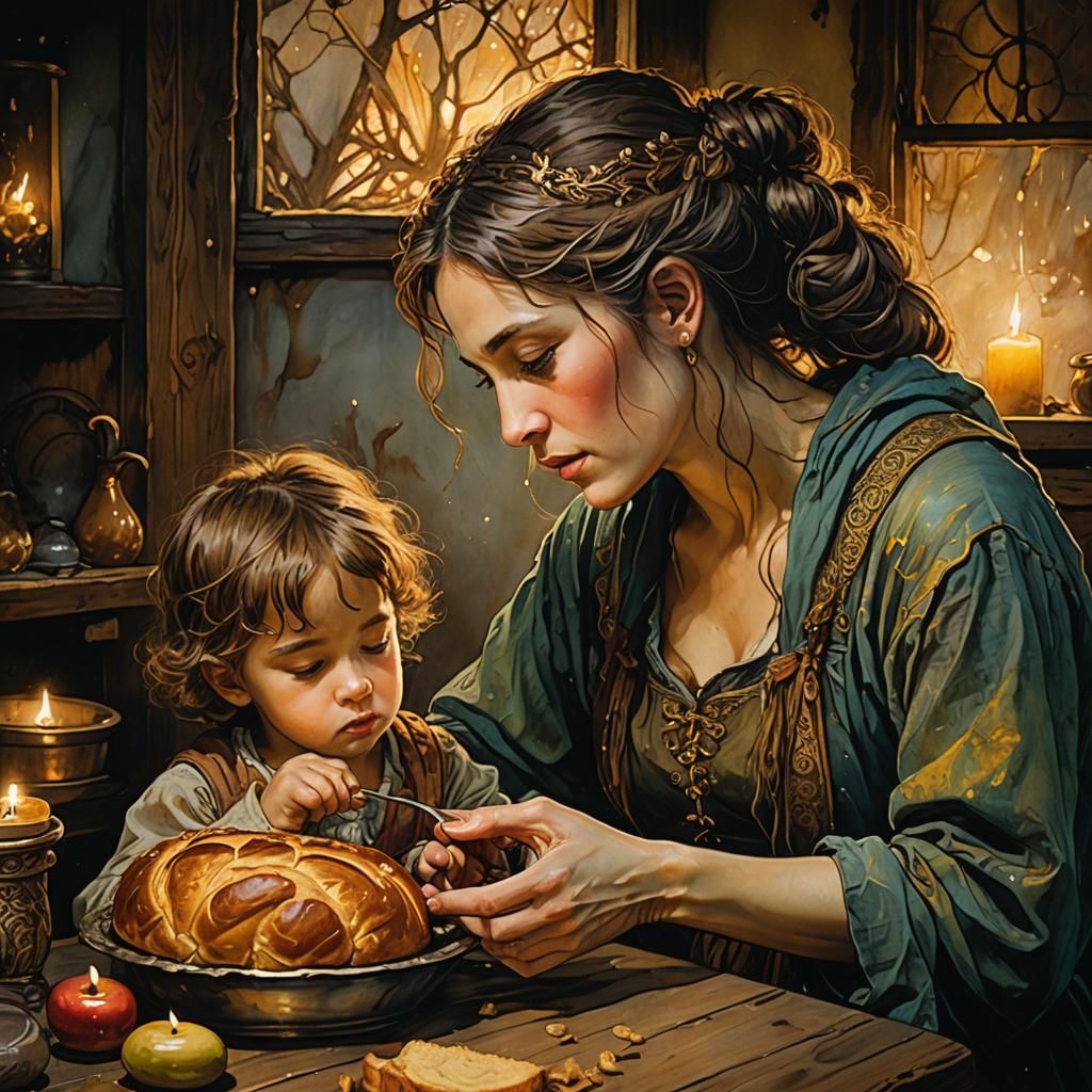Unconditional love of a mother despite the hardship