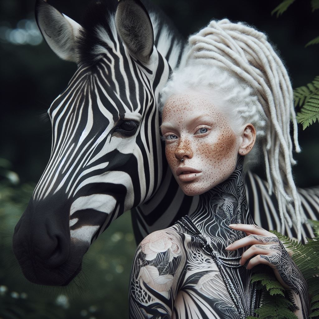 Zebra dreadlock series