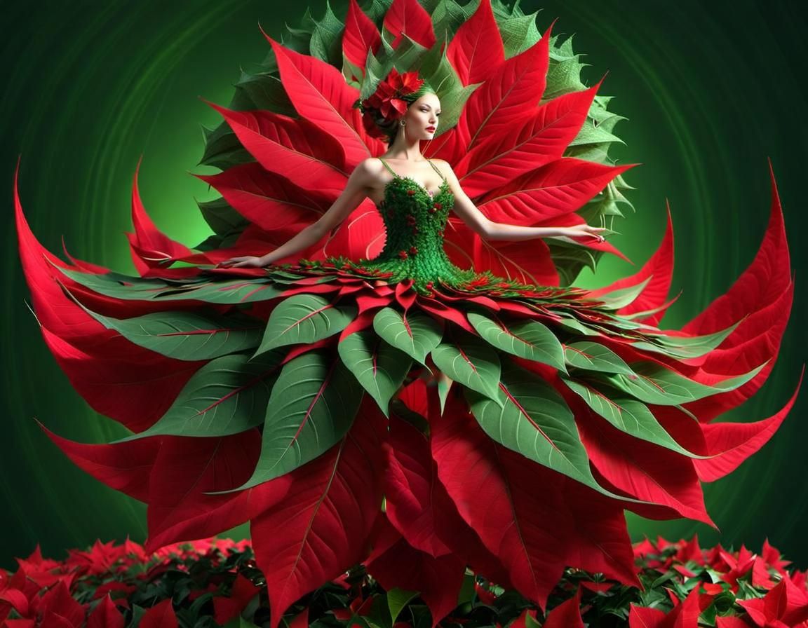 Poinsettia  by @Regent of Westie-ros 