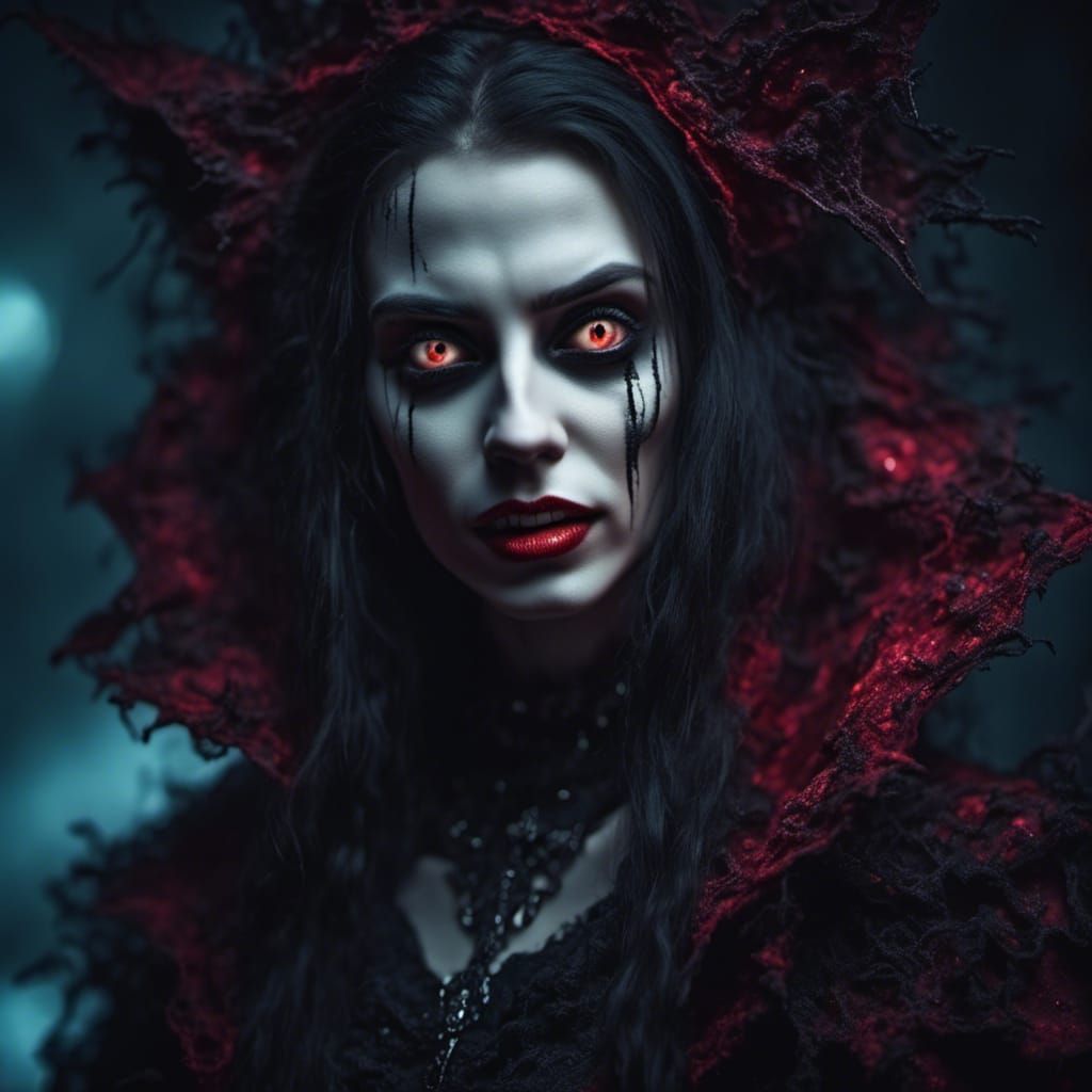 Vampire in the dark - AI Generated Artwork - NightCafe Creator