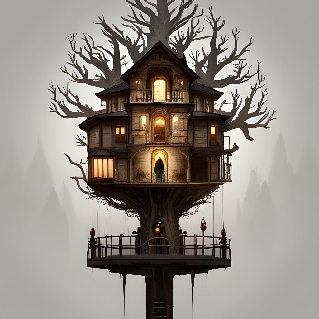 Spooky treehouse