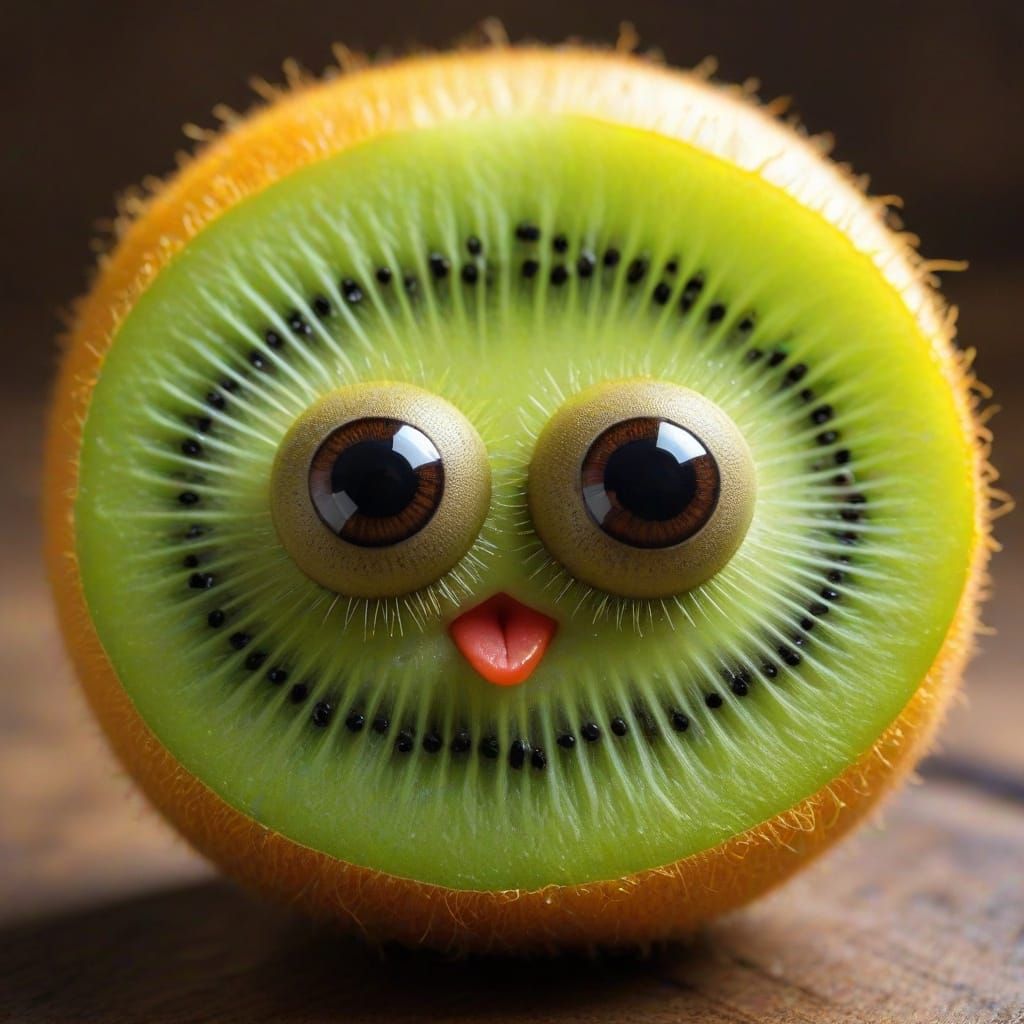 A kiwi fruit  by @Vincent